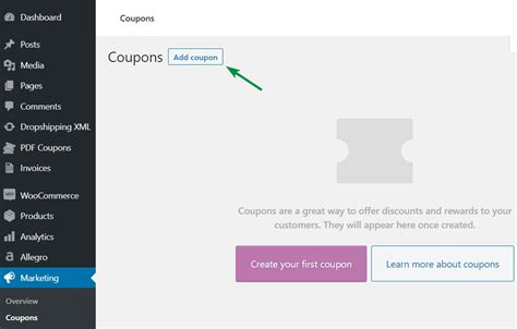 woocommerce enable coupons